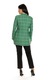 Jacheta din stofa de bumbac cu fermoar, verde in carouri, Dress To Impress, marimea 50