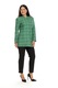 Jacheta din stofa de bumbac cu fermoar, verde in carouri, Dress To Impress, marimea 50