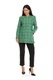 Jacheta din stofa de bumbac cu fermoar, verde in carouri, Dress To Impress, marimea 50
