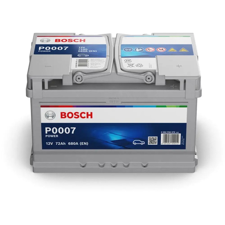 Acumulator auto BOSCH 12V 72Ah/680A, 278x175x175 B13