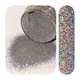 Pigment glitter starflakes Holographic sensations, art line DEVE, 50gr Silver 64, sclipici argintiu