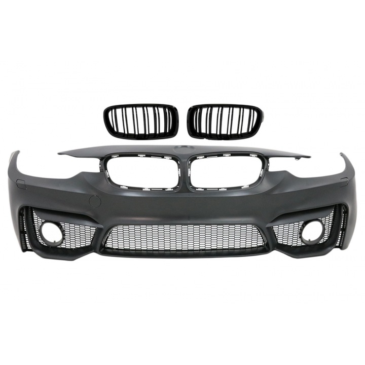 Bara Fata compatibil cu BMW Seria 3 F30 F31 2011-2019 M3 Design cu Grila Centrala Negru Lucios M Design