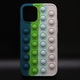 Apple Iphone 11 Pro Max tok, Push Bubble Protection, Interaktív Pop It Now, Stressz elleni játék, Divatos színes Invogue, smaragdzöld/zöld/mentazöld/krém