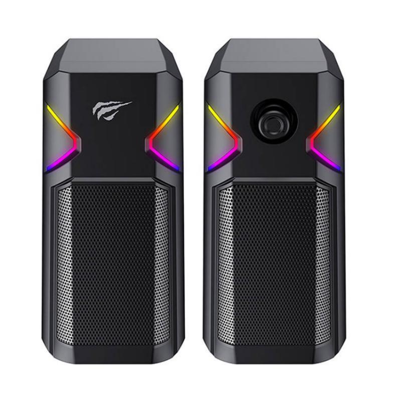 Boxe PC Havit SK205 2.0, RMS 2x5W, iluminareRGB, 4Ω, Jack 3.5mm, USB, 2 ...