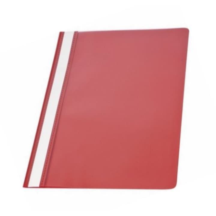 Set 10 dosare, Panta Plast, Polipropilena, Rosu