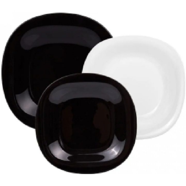Сервиз за хранене carine black & white 18 ч