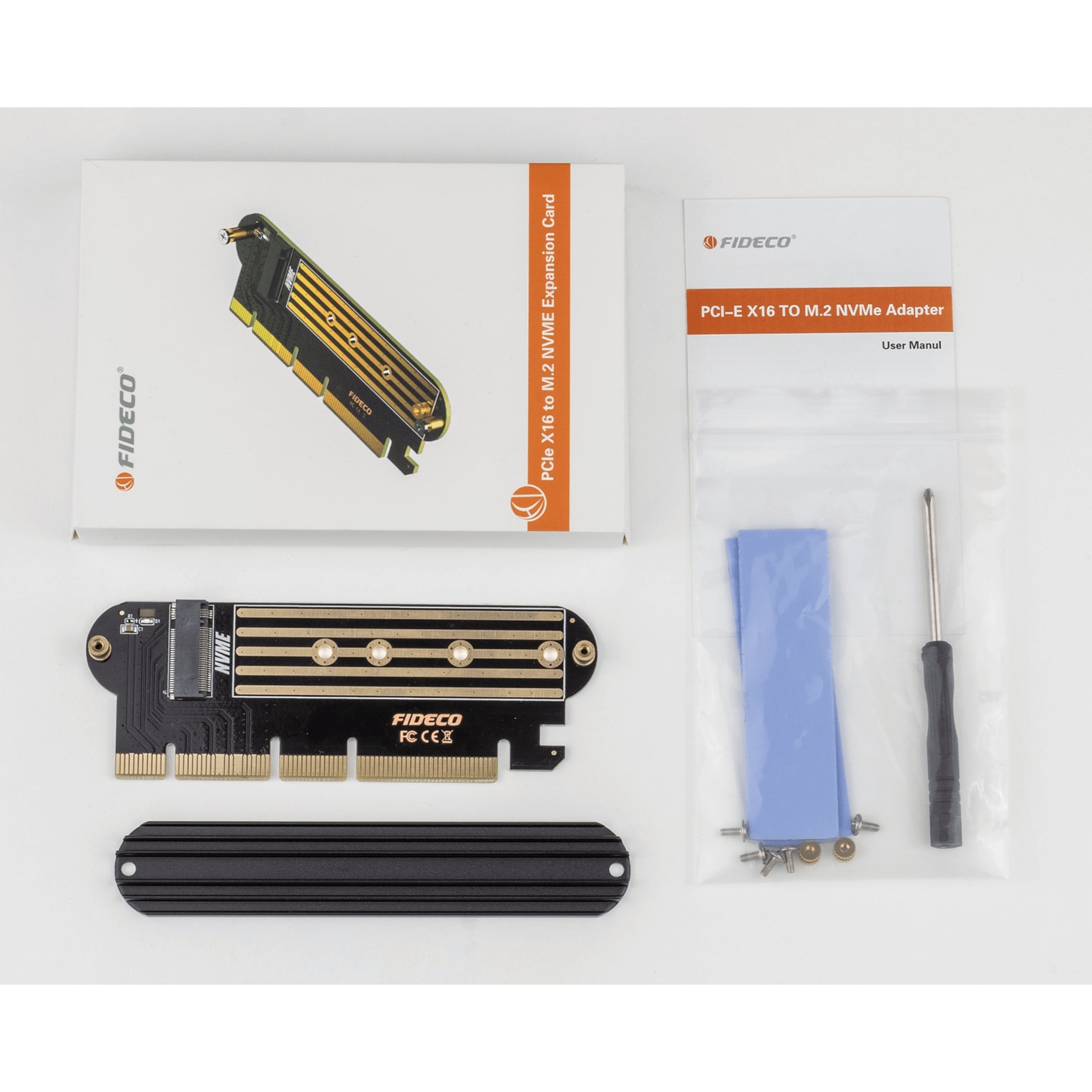 Adaptor Pci-E X16 La M.2 Nvme 64Gbps, Card Adaptor Pci-E 4.0 Cu M.2 ...