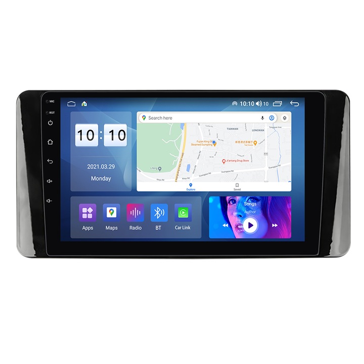 Volkswagen Polo 6 2020-2022 dedikált navigáció, NAVI-IT, 8 GB RAM 128 ROM, Android 12, QLED kijelző, 9,5", 360º-os kamera, DSP, Carplay, Android Auto, Internet, Youtube, Waze, Wi-Fi, USB, Bluetooth