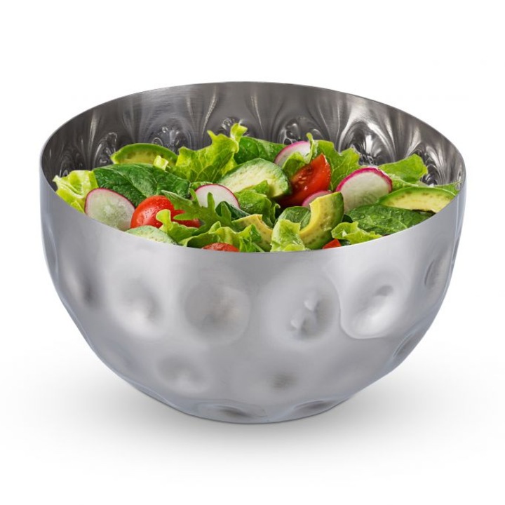 Bol pentru salata Relaxdays, inox, 8.5x15 cm
