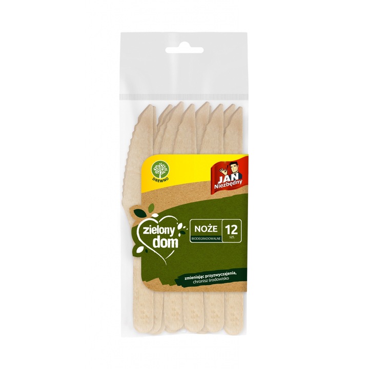 Set cutite de unica folosinta, Sarantis, Jan Necessary, Green House, 12 buc