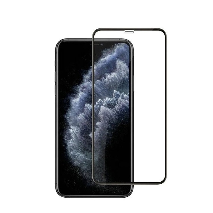 Стъклен протектор Flippy Secure, съвместим със Samsung Z Fold 3, Full Glue, черен