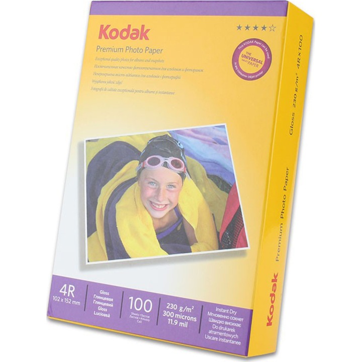 Kodak Premium fotópapír, 100 lap, 10x15 cm, 230g