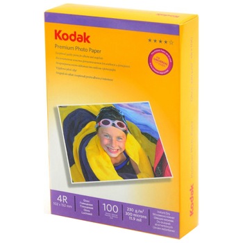 Pachet 50 coli hartie FOTO 230g Kodak 4R High Glossy Pachet 50 coli hartie FOTO 230g Kodak 4R High Glossy