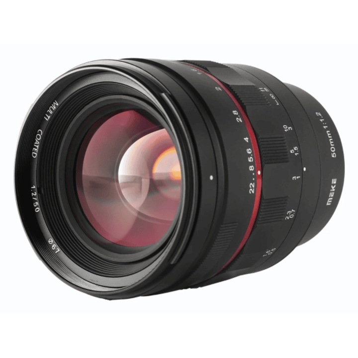 Obiectiv manual Meike MK 50mm F1.2 negru pentru Nikon Z-mount