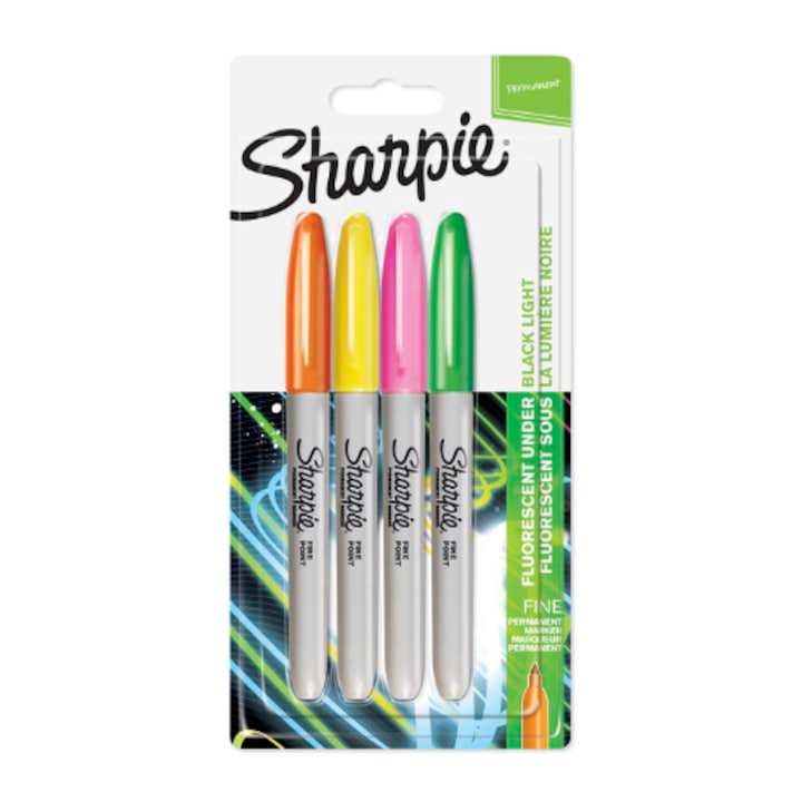 Set 4 markere, SHARPIE, Neon, Multicolor