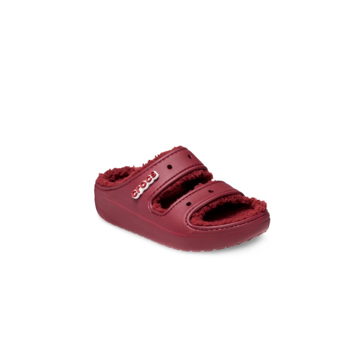 Papuci de dama, Crocs, Classic Cozy Scandal, Material sintetic, Visiniu