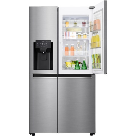 Side by Side LG GSJ761PZEE, clasa energetica E, 625 l, Total NoFrost, Smart Home, 179 cm, argintiu