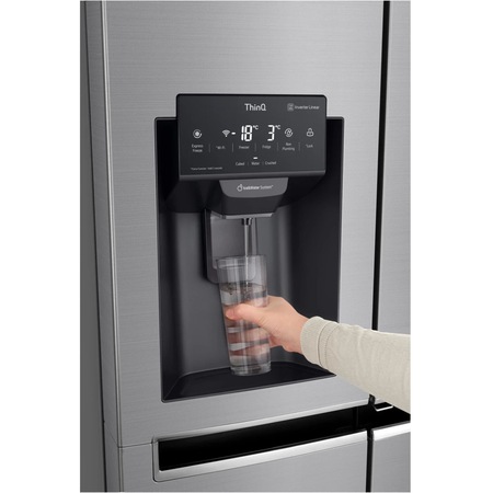 Side by Side LG GSJ761PZEE, clasa energetica E, 625 l, Total NoFrost, Smart Home, 179 cm, argintiu