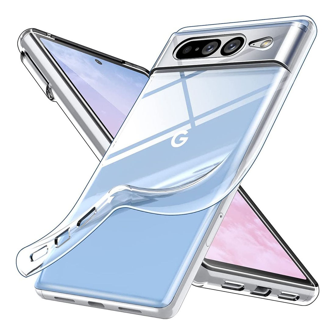 Carcasa Ultra Clear 0.5mm compatibila cu Google Pixel 7 Pro Transparent