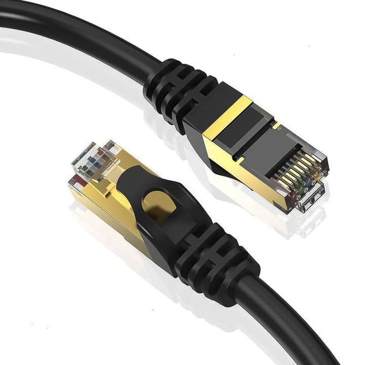 Reagle hálózati kábel, F/Ftp Ethernet Rj45, Lan Cat 8, hossz 15M, 40 Gb/S, 2000 MHz