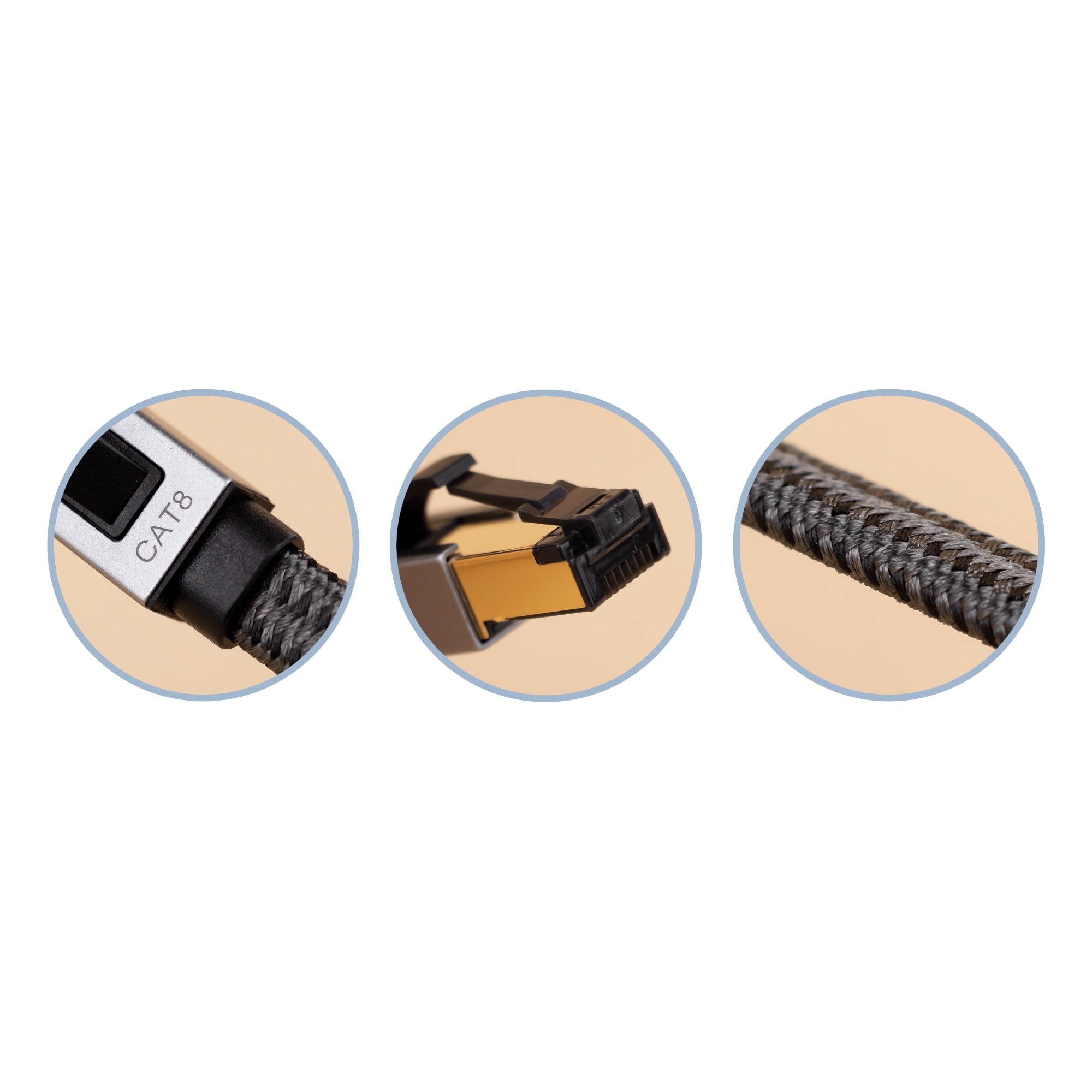 Cablu de Retea Ethernet Cat 8 40 Gbps 10M Reagle Cablu Patch de ...