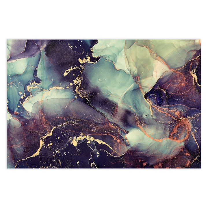 Стъклен панел за гръб на кухня, ARTHUB, Brilliant Purple Abstract, 50x70cm