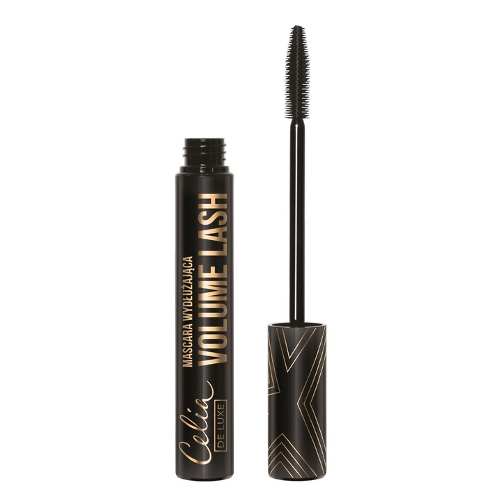 Спирала за обемни мигли Celia De Luxe, 11 ml, черна