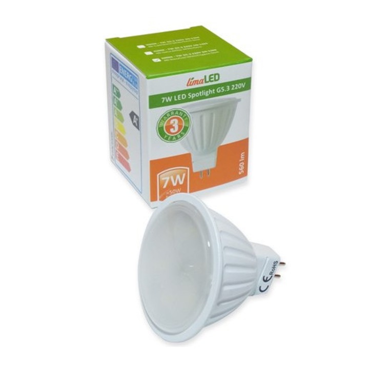 LED луничка limaLED,7W G5.3 220V 4500K