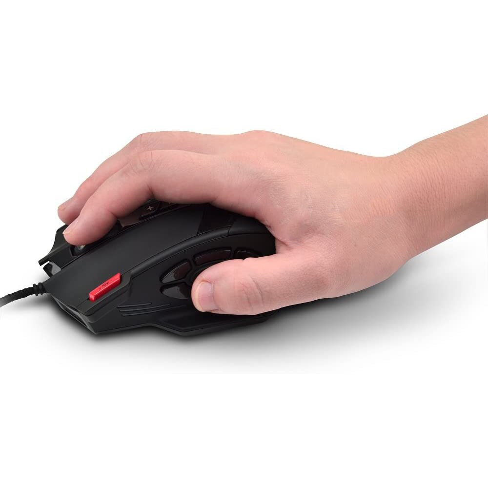 Mouse Gaming Zelotes C-12, 4000DPI, 12 butoane programabile, Black ...