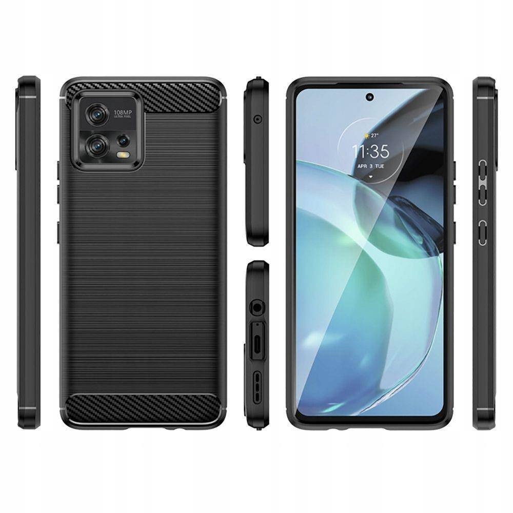 Husa pentru Motorola Moto G72 tpu carbon black