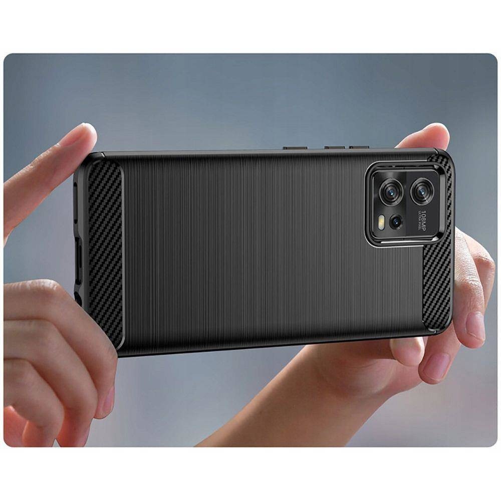 Husa pentru Motorola Moto G72 tpu carbon black