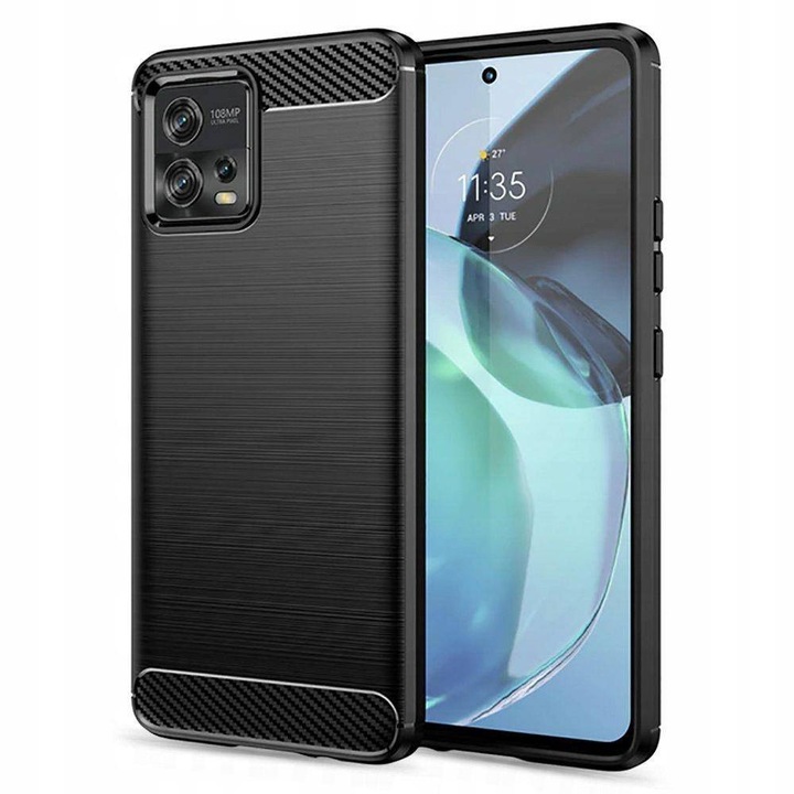 Husa pentru Motorola Moto G72 tpu carbon black