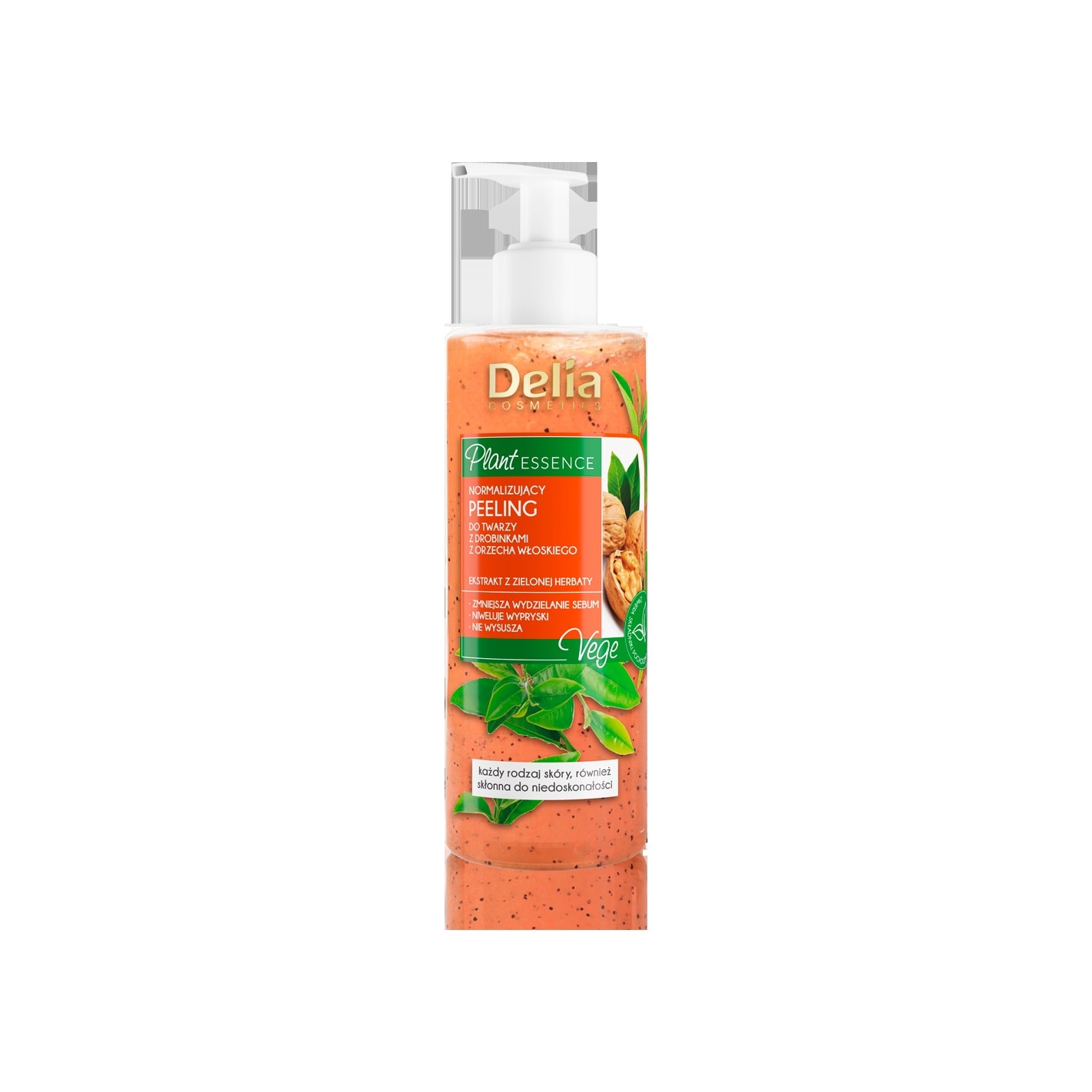 Пилинг за лице, Delia Cosmetics, растителна есенция, ядкови частици ...