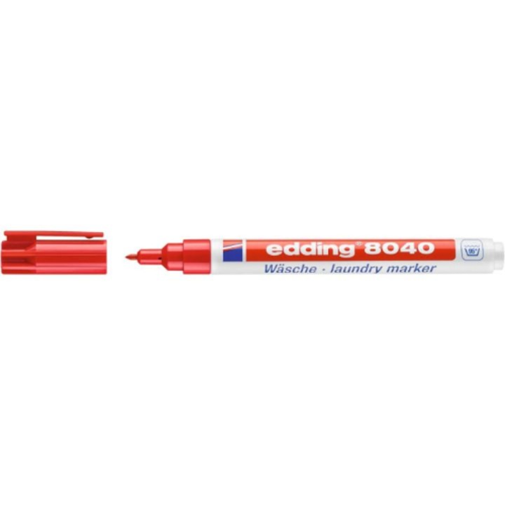 Marker pentru textile, EDDING, 1 mm, Rosu