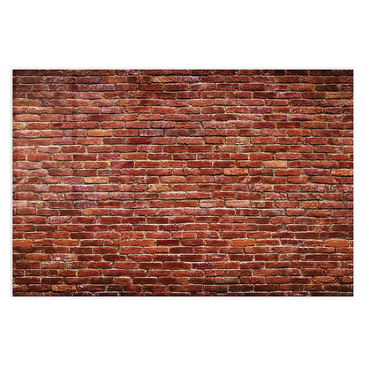 Стъклен панел за гръб на кухня, ARTHUB, red brick wall, 50x70cm