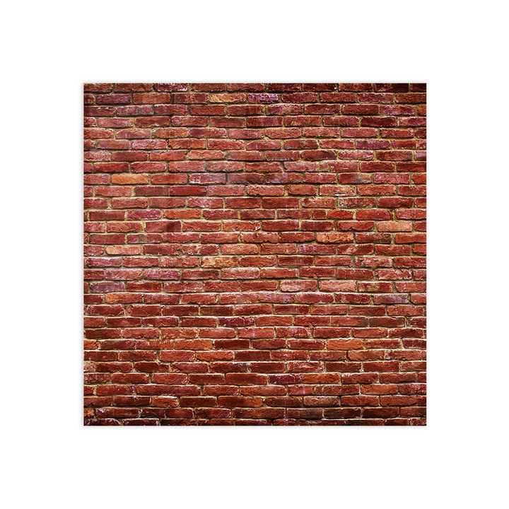 Panou Sticla Bucatarie, red brick wall, 100x100cm