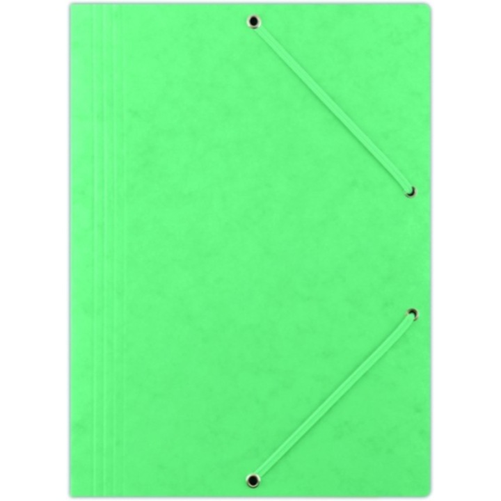 Dosar de tip pressboard, DONAU, Cu banda elastica, Verde