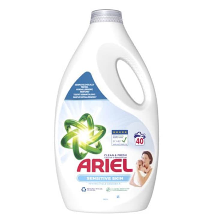 Detergent de rufe lichid Ariel Baby, 40 spalari, 2.2 L, Bebelusi