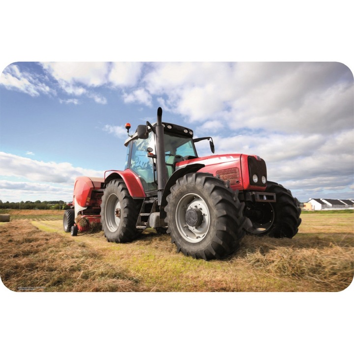 Suport farfurie pentru servit masa Tractor 43x28 cm Maro
