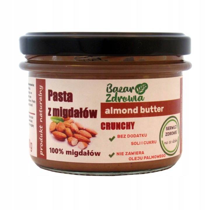 Crema tartinabila, Bazar Zdrowia, Unt de migdale, 200g
