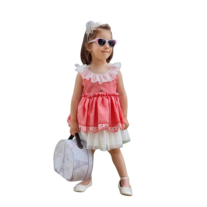 Rochie Butterfly Jesusito 482, Coral