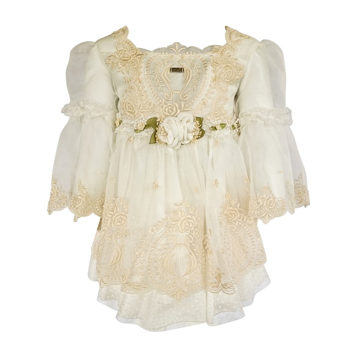 Rochie Romantic Jesusito 544, Ivoire, 134 CM