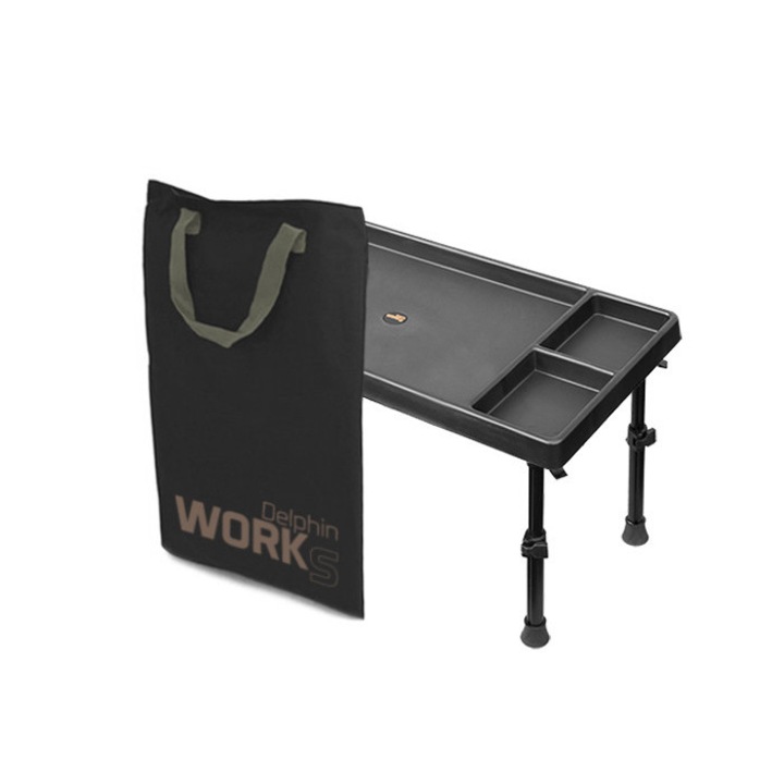 Маса Delphin WORKS, Сгъваема, Пластмасова, 60x27