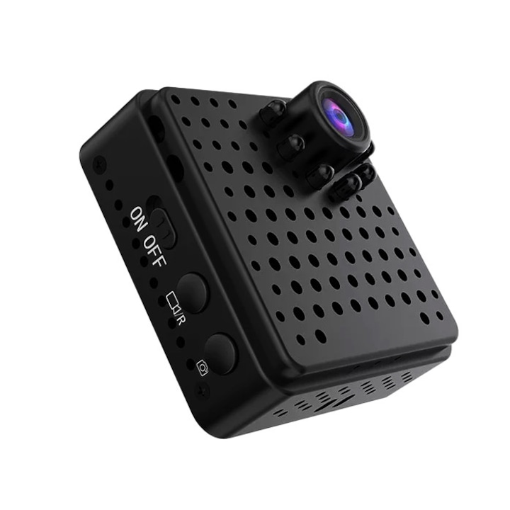 ZENNIC Smart Guard Mini WiFi térfigyelő kamera, Full HD 1080p, Audio-video éjjellátó, mozgásérzékelő, mágneses markolat, APP riasztó, beépített akkumulátor, távirányító, 155 fokos szög, élő lejátszás, kártyanyílás