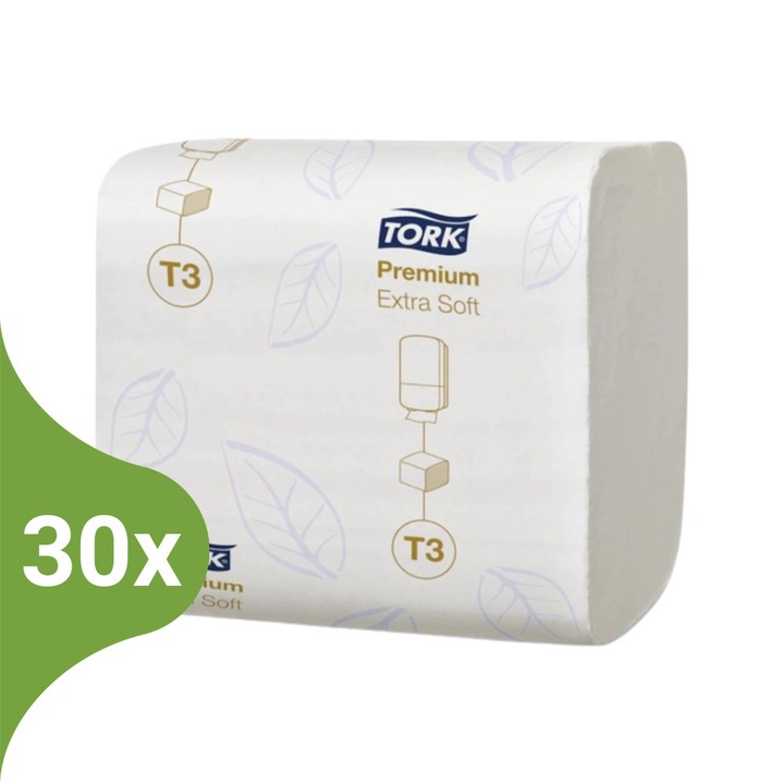 Tork Extra Soft Folded (hajtogatott) toalettpapír - 114276 (Karton - 30 csg)