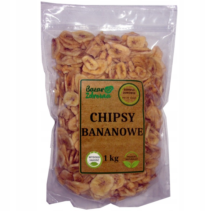 Banane uscate, Bazar Zdrowia, Natural, 1Kg
