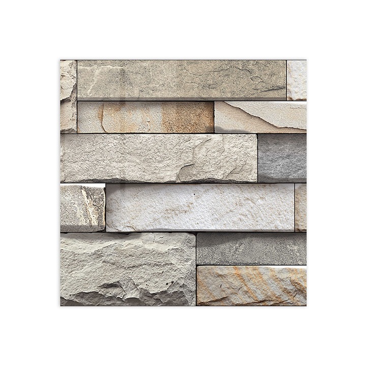 Стъклен панел за гръб на кухня, ARTHUB, 3d Wall Tiles, 60x60cm