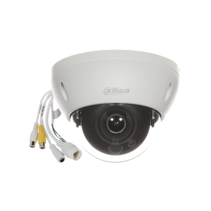 Камера за наблюдение HDBW5249R-ASE-NI-0360B, Dahua, Метална, 2 Mpx, IR 30 м, Бяла