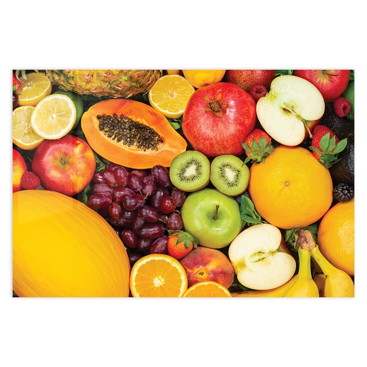 Panou Sticla Bucatarie, Exotic Fruits, 80x120cm