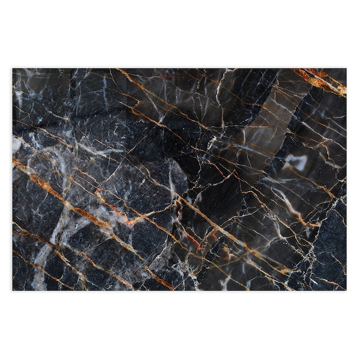Стъклен панел за гръб на кухня, ARTHUB, Bronze Dark Mable, 80x120cm